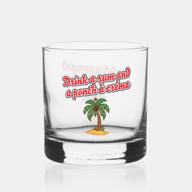 Trini Weihnachtscocktailglas Whiskyglas (Vorderseite)