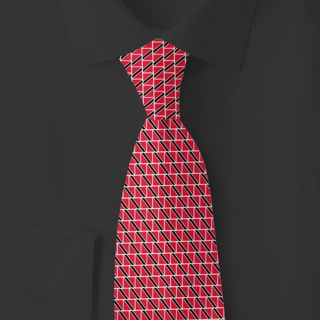 Trinidad and Tobago Flag Brick Pattern Krawatte (Von Creator hochgeladen)
