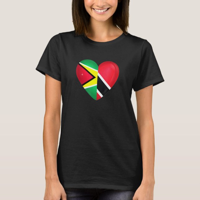 Trinidad and Tobago Flag Trini Guyana Guyanese Fla T-Shirt (Vorderseite)