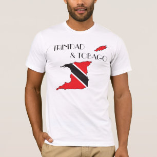 Trinidad and Tobago Flagge-Karte Shirt