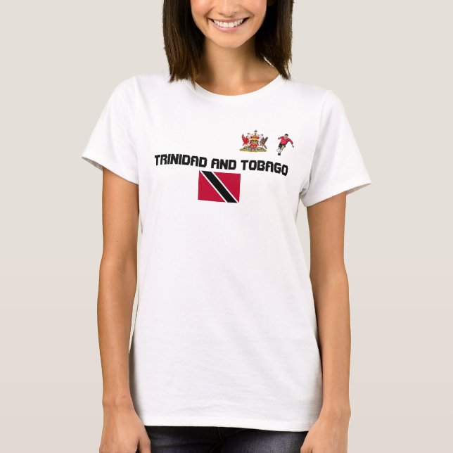 TRINIDAD- AND TOBAGOfußball-ANHÄNGER-T - SHIRT (Vorderseite)