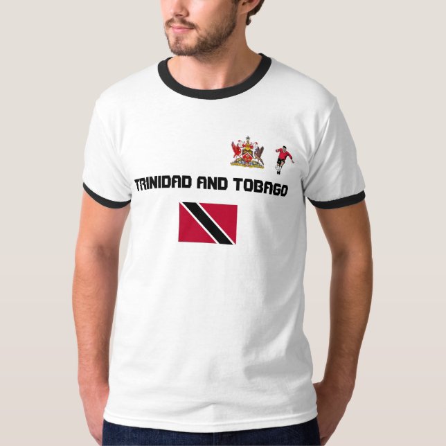 TRINIDAD- AND TOBAGOfußball-ANHÄNGER-T - SHIRT (Vorderseite)