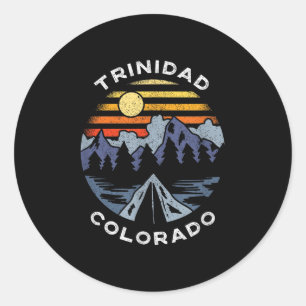 Trinidad Colorado Berge Urlaub Camping Runder Aufkleber