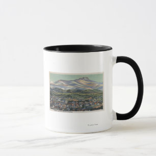 Trinidad-, Colorado- - Fishersspitze und Stadt Tasse