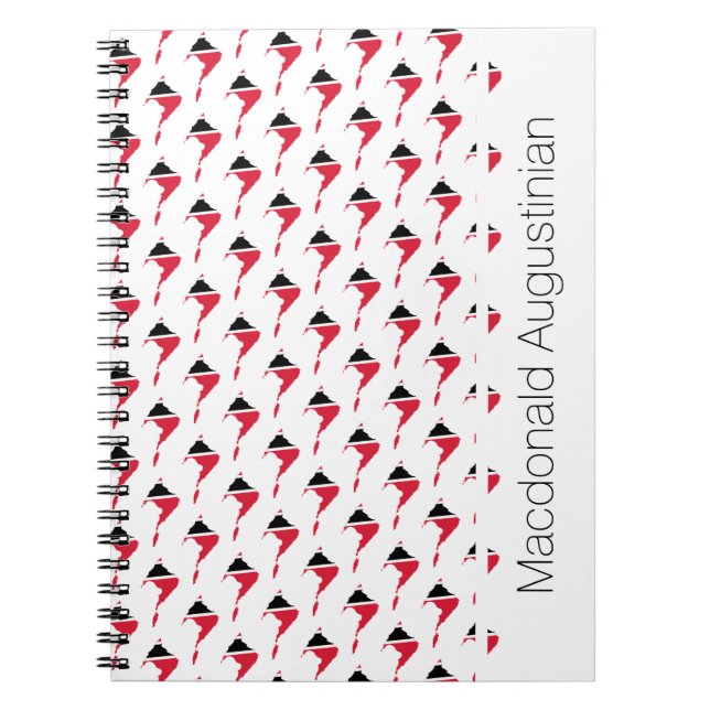 TRINIDAD FLAG Custom Add Name Notebook Journal Notizblock (Vorderseite)
