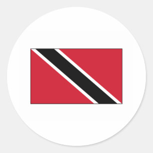 Trinidad-FLAGGE International Runder Aufkleber