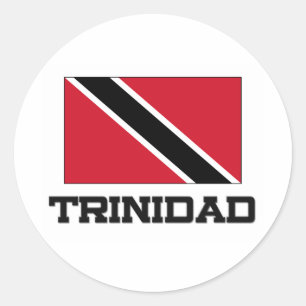 Trinidad-Flagge Runder Aufkleber