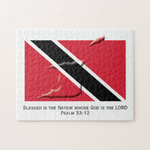 TRINIDAD   Gesegnete Nation   TRINIDADIAN FLAG Puzzle