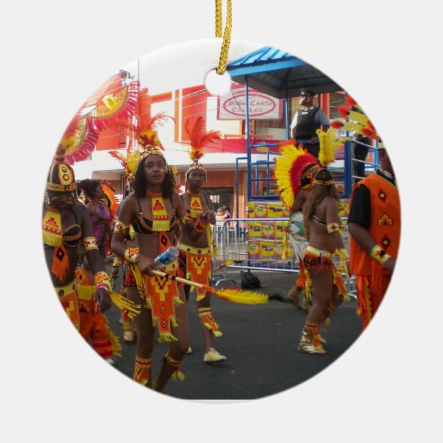 Trinidad-Karneval Keramikornament (Vorne)
