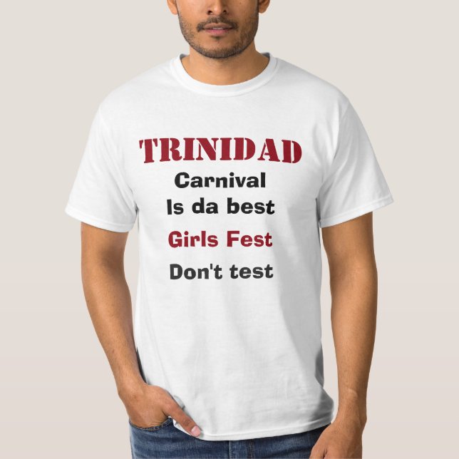 Trinidad-Karneval T-Shirt (Vorderseite)