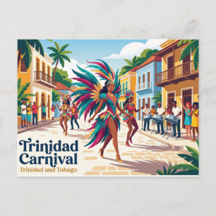 Trinidad Karneval Trinidad und Tobago Postkarte
