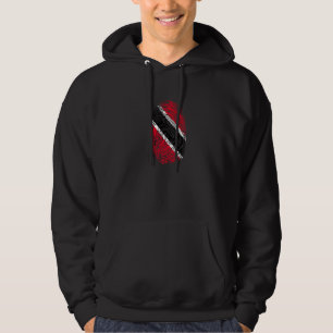 Trinidad Landesflagge Fingerabdruck DNA Hoodie