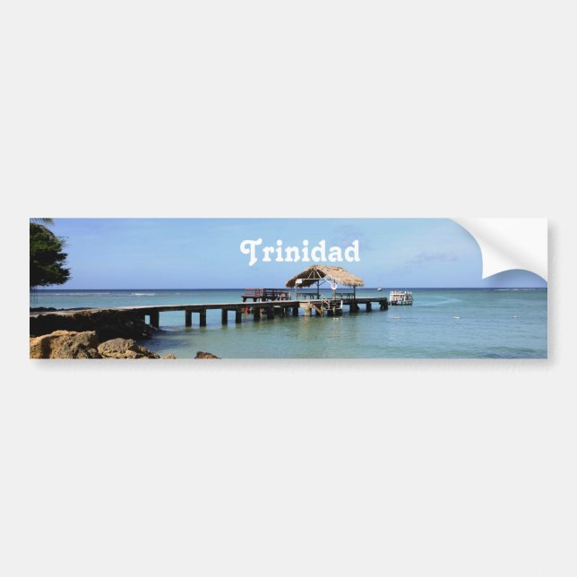 Trinidad-Pier Autoaufkleber (Vorne)