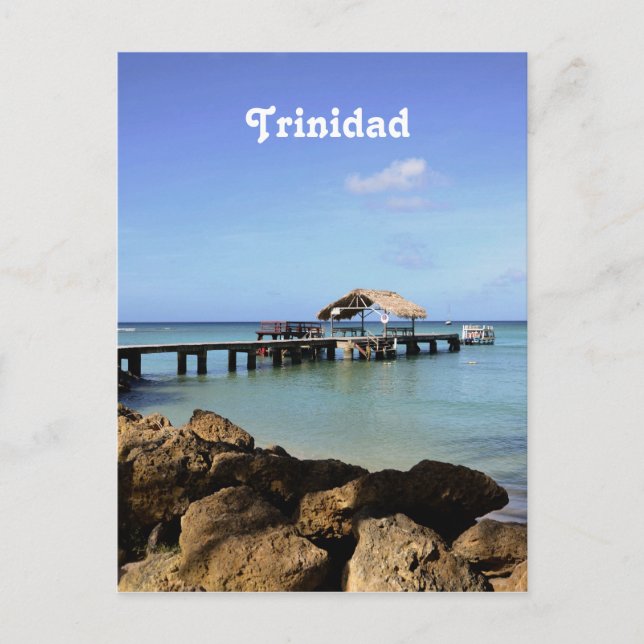 Trinidad Pier Postkarte (Vorderseite)