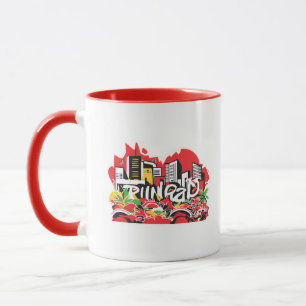 Trinidad Tasse   Karibische Flagge   Trinidad Gesc