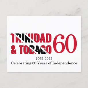 TRINIDAD TOBAGO 60 Jahre Unabhängigkeit Postkarte