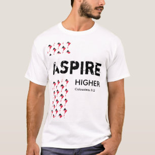Trinidad Tobago ASPIRE HIGHER Christliche Schrift T-Shirt