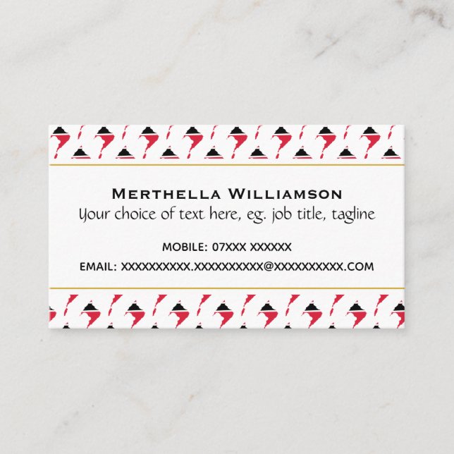 TRINIDAD TOBAGO Christliche Schrift John 3:16 Visitenkarte (Vorderseite)