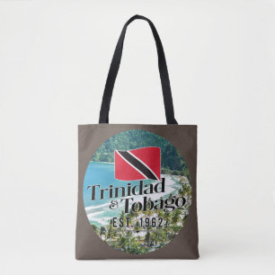 "Trinidad & Tobago Est. 1962" Strand mit Flagge