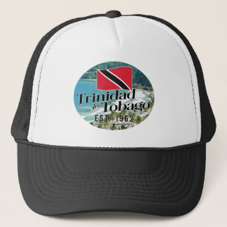 "Trinidad & Tobago Est. 1962" Strand mit Flagge Truckerkappe