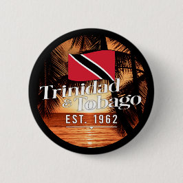 "Trinidad & Tobago Est. Sonnenuntergang 1962" mit  Button