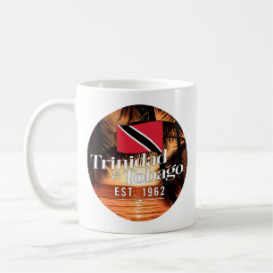 "Trinidad & Tobago Est. Sonnenuntergang 1962" mit  Kaffeetasse