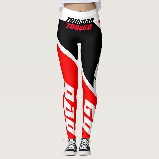 TRINIDAD TOBAGO FLAG LEGGINGS VON. HAVIC ACD (Vorderseite)