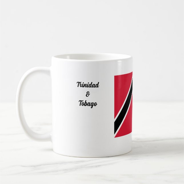 Trinidad & Tobago Flag & Pan  Kaffeetasse (Links)