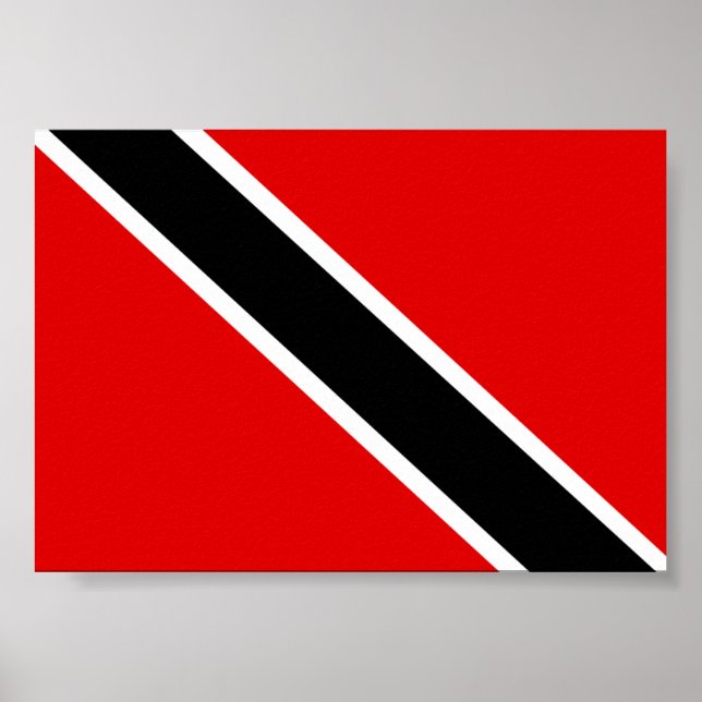Trinidad Tobago Flag Poster (Vorne)