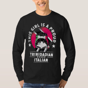 Trinidad&Tobago-Flagge Italien Erwachsene Frauen M T-Shirt