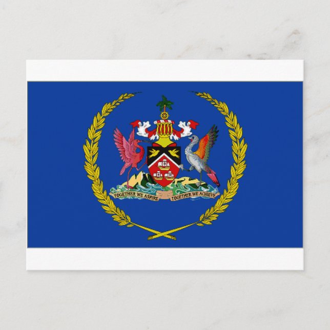 Trinidad Tobago Präsidentin Flag Postkarte (Vorderseite)