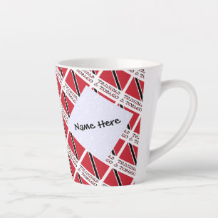 Trinidad Tobago Trinidadischer Flagge Kachel Perso Milchtasse