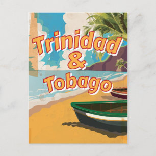Trinidad & Tobago Vintage-Urlaubsposter Postkarte