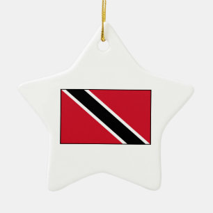 Trinidad- u. Tobago-Flagge Keramik Ornament