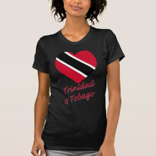 Trinidad- u. Tobago-Flaggen-Herz T-Shirt
