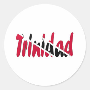 Trinidad u. Tobago Runder Aufkleber