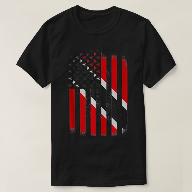Trinidad und Amerika Flag Trinidadian oder Tobagon T-Shirt (Design vorne)