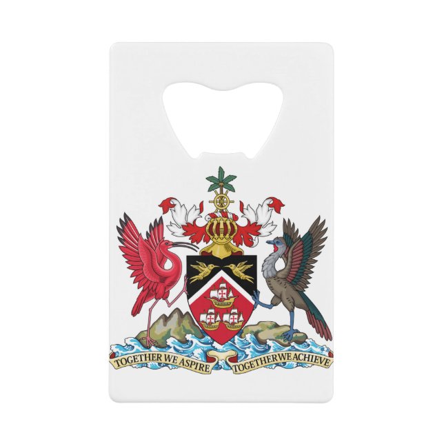 Trinidad- und Tabaklogo Geldbeutel Flaschenöffner (Vorderseite)