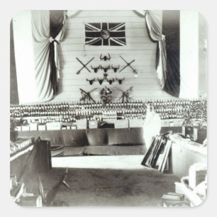 Trinidad und Tobago-Ausstellung, 1890 Quadratischer Aufkleber