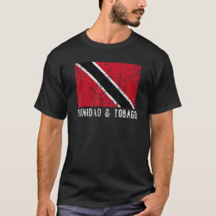 Trinidad und Tobago bedrückte karibische Männer Fr T-Shirt