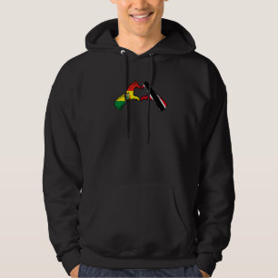 Trinidad und Tobago Bolivien Flagge Herz Mix Erbe Hoodie