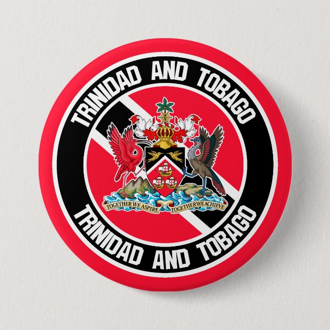 Trinidad und Tobago Button (Vorderseite)