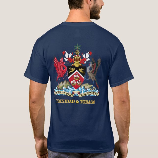 Trinidad und Tobago COA T - Shirt (Rückseite)