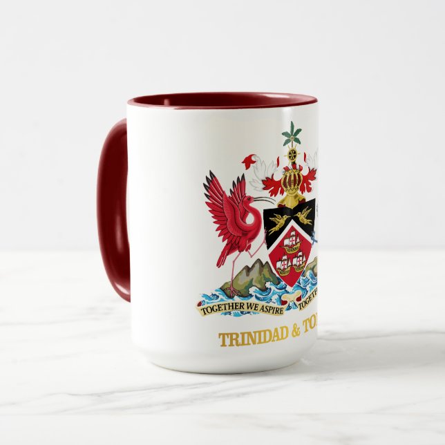 Trinidad und Tobago COA Tasse (Vorderseite Links)