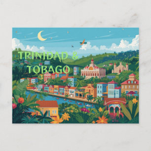 Trinidad und Tobago ein Inselstaat Postkarte