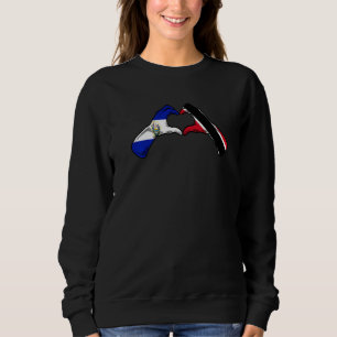 Trinidad und Tobago El Salvador Flagge Herz-Mix Si Sweatshirt