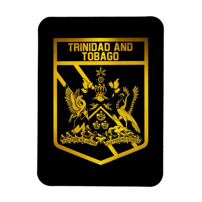 Trinidad und Tobago Emblem Magnet (Vertikal)