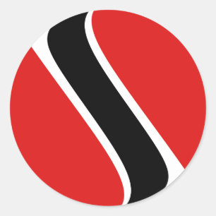 Trinidad und Tobago Fisheye Flag-Sticker Runder Aufkleber