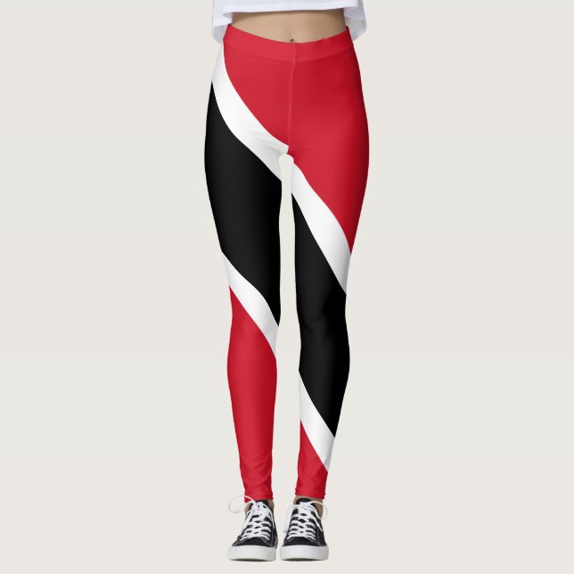 Trinidad und Tobago Flag Carnival Leggings (Vorderseite)