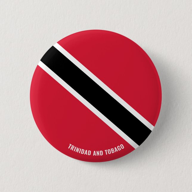 Trinidad und Tobago Flag Charming Patriotic Button (Vorderseite)